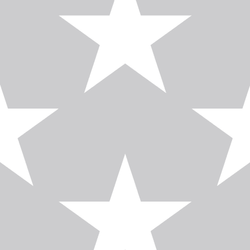 Gray Large Star Repeat Pattern Wallpaper