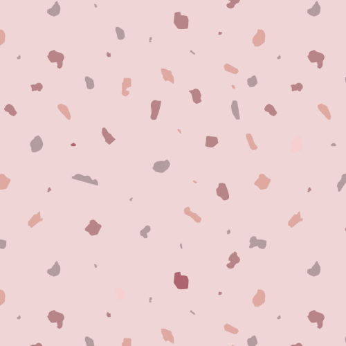 Mural de Papel de Parede Terrazzo Rosa Escuro
