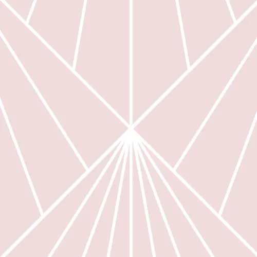 Carta da Parati Art Déco a Raggiera Rosa