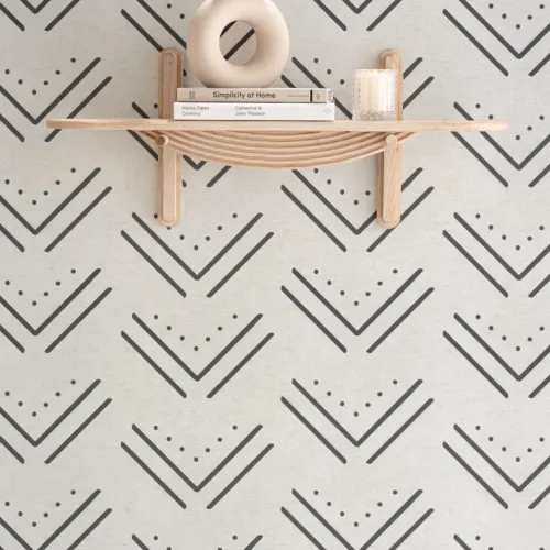 Black Arrow Tribal Canvas Fototapet