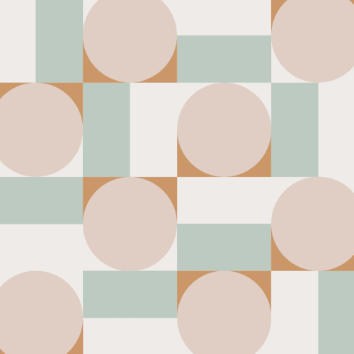 Pink & Blue Pastel Geometric Shapes Wallpaper