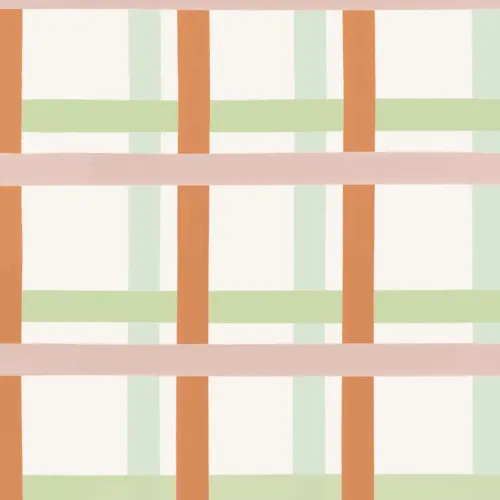 Pink & Green Pastel Plaid Wallpaper