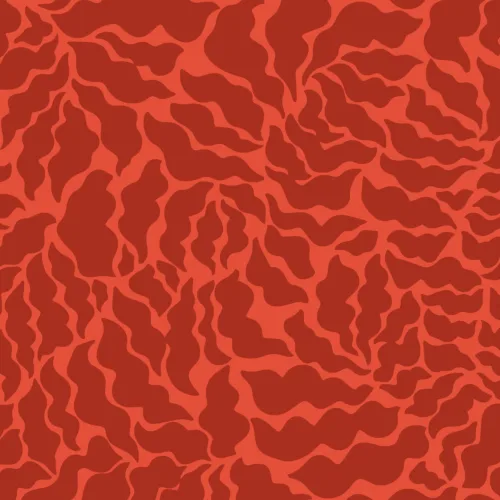Papier Peint Fougère Abstraite Rouge