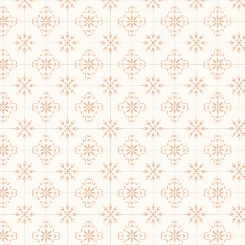 Pink Azulejo Tile Patterned Wall Mural