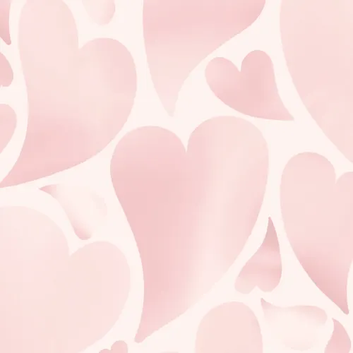 Pink Psychedelic Heart Print Wallpaper