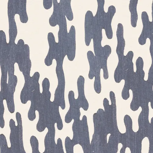 Navy japansk træblokprint stil tapet