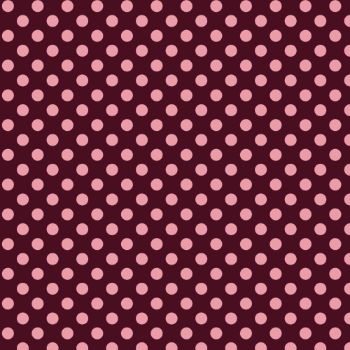 Burgundy And Pink Polka Dot Pattern Wall Mural