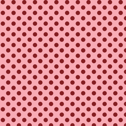 Pink And Red Polka Dot Pattern Wall Mural