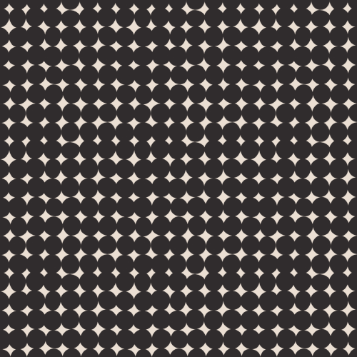 Black Geometric Pattern Mural Adds Modern Architectural Flair
