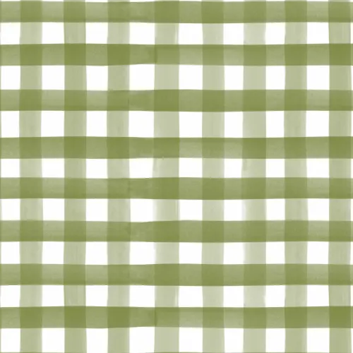 Tummanvihreä akvarelli Gingham tapetti