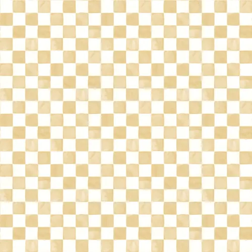 Yellow Watercolor Checkered Tile Mural