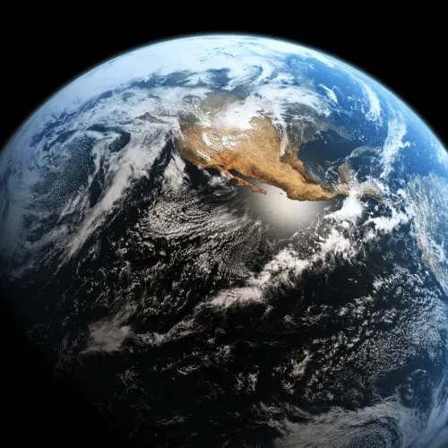 Papier Peint Panoramique Terre dans l’Espace