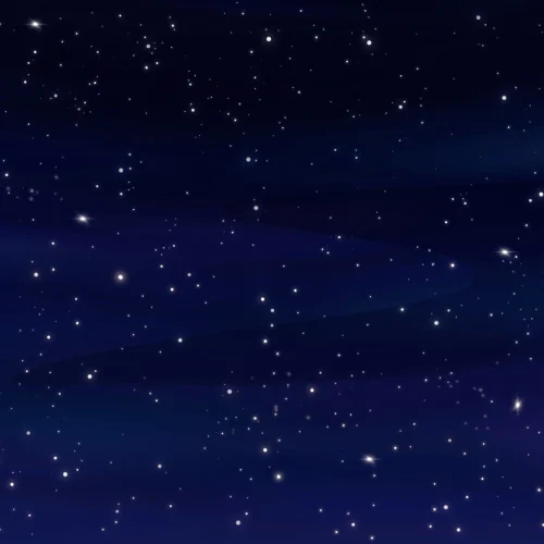 Dark Blue Night Sky Stars Wallpaper Mural