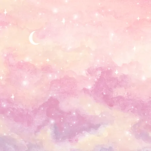 Pink Sunset Starry Sky Wallpaper Mural