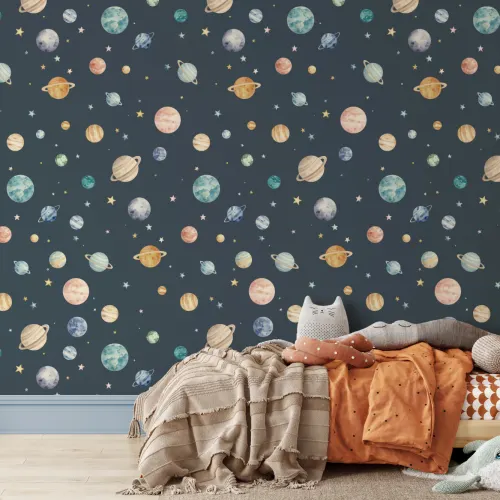 Murale pentru copii Multicolor Adventure Planetary Cosmos