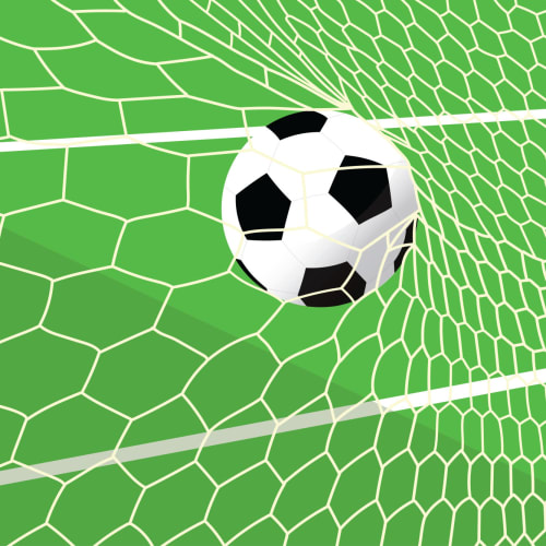 Grønn Fotball Nett Fototapet