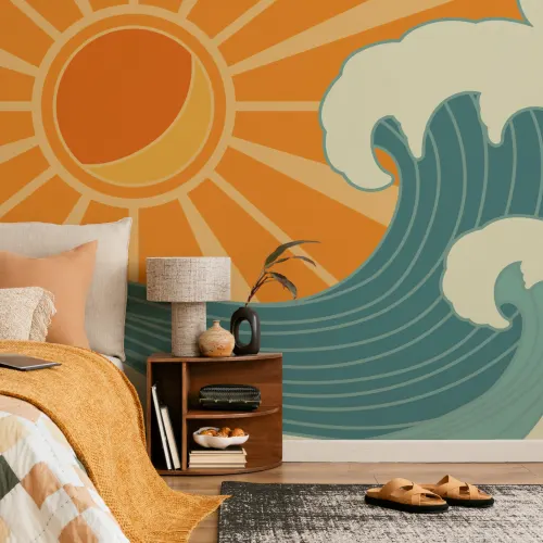 Retro Surf Wallpaper Mural
