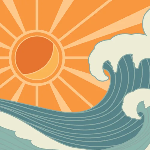 Retro Surf Wallpaper Mural