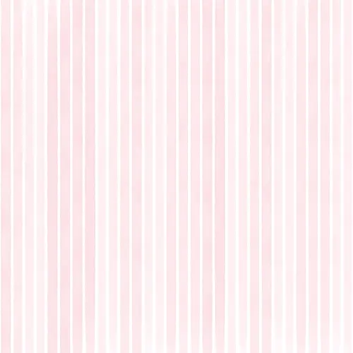Pale Pink Watercolor Striped Wallpaper Mural