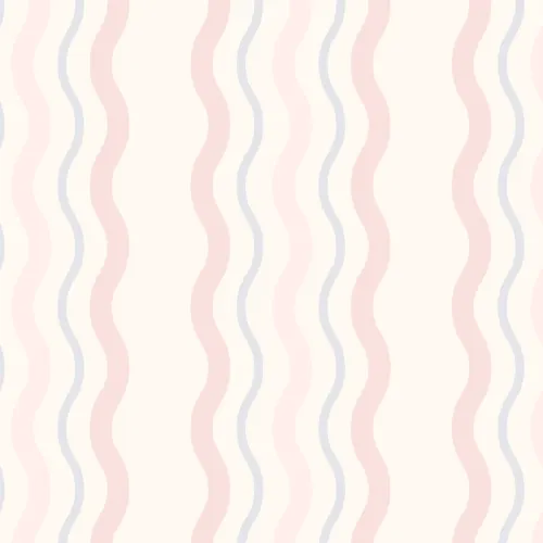 Pink Ric Rac Striped Wallpaper