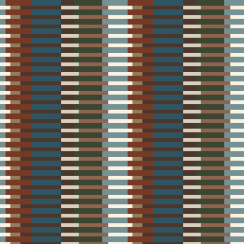 Multicolor cu dungi Retro Mid-Century Modern murale