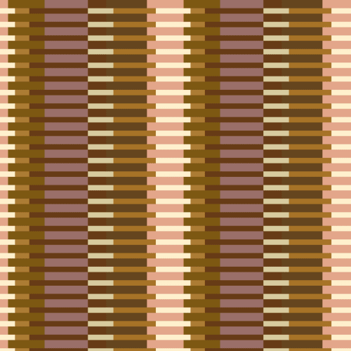 Warme Retro Geometrische Gestreepte Veelkleurige Muurschildering