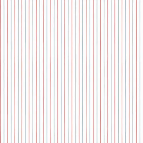 Red And Blue Striped Nautical Kids' Mural