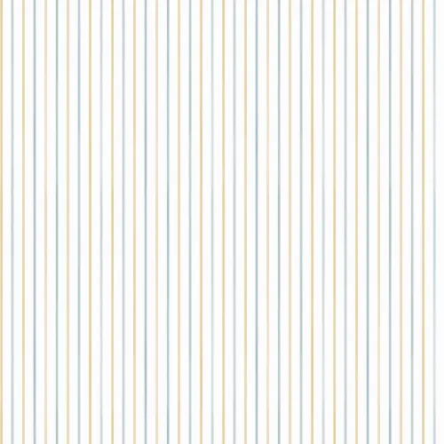 Yellow Striped Pattern Contemporary Nautical Vibe Mural