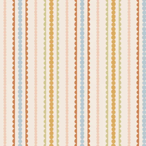 Multi Scallop Vertical Stripes Mural