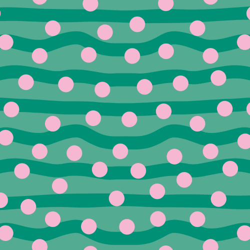 Carta da parati verde scuro di Elizabeth Olwen Polka Pop