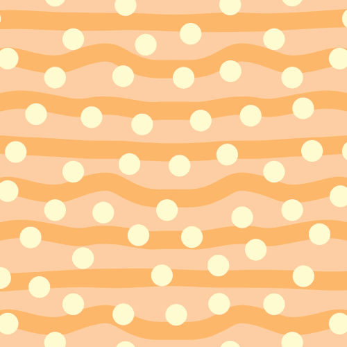 Elizabeth Olwen Polka Pop Orange Mural