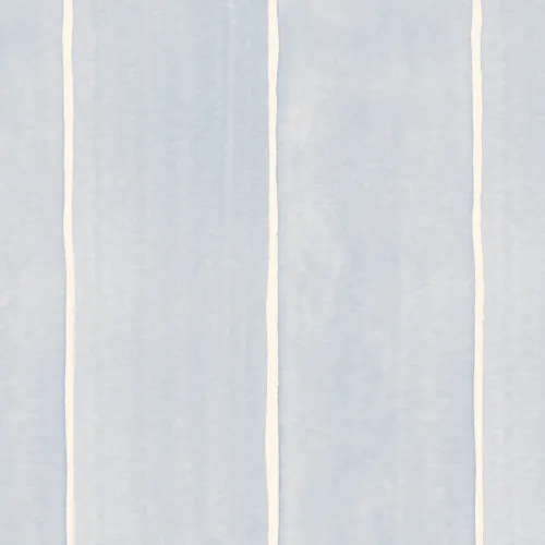 Blue Thick Vertical Stripes Watercolor Painted Wallpaper