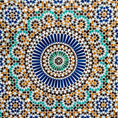 Mural Papel Pintado Efecto Mosaico Zellige