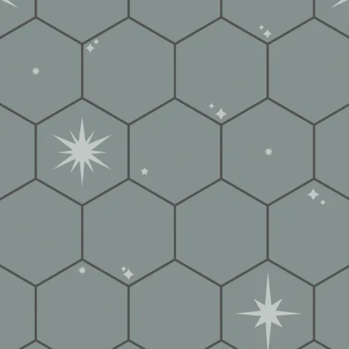 Starry Hexagon Tile Wallpaper