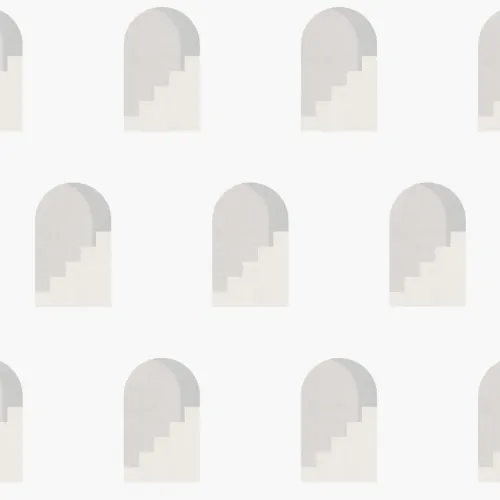 Szary wzór łuku Architektoniczny wzór Powtarzający się wzór tapety
