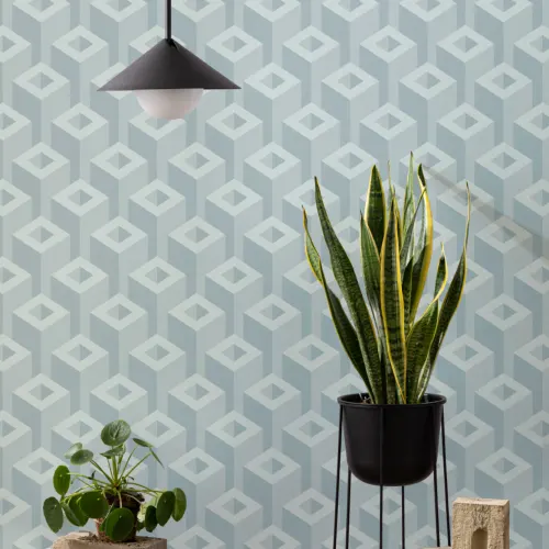 Papel Pintado con Motivos de Torres Crecientes