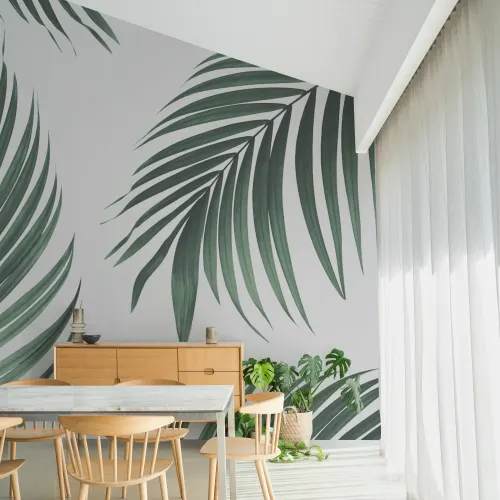 Fototapeta z tropikalną palmą