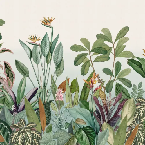 Plante tropicale Jungle peisaj Wallpaper Mural