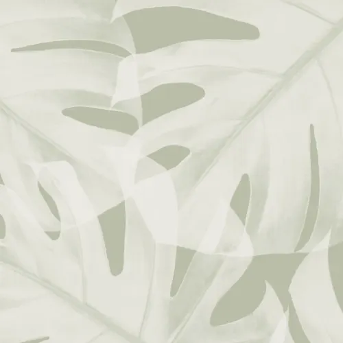 Large Green Monstera Leaf Wall Mural