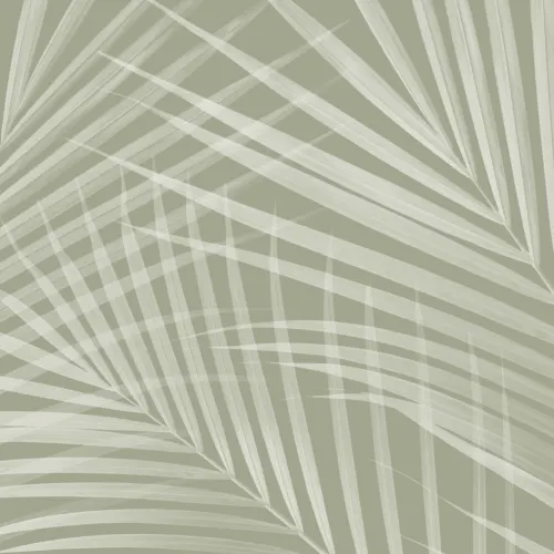 Sage Green Palm Leaves Wall Mural