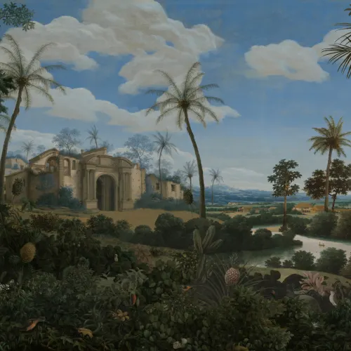 Frans Post Landskapsmaleri fototapet
