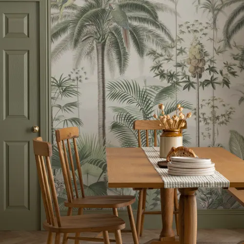 Clasic ilustrat tropical botanic murale