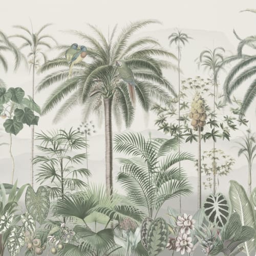 Clasic ilustrat tropical botanic murale