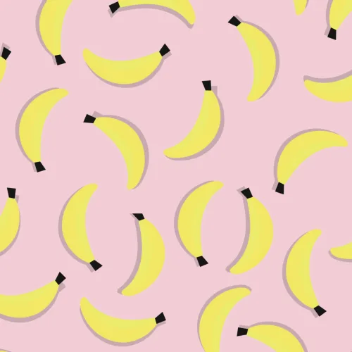 Papel Pintado con Motivos de Plátanos