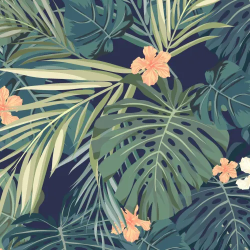 Tropical Bush Wallpaper Mural