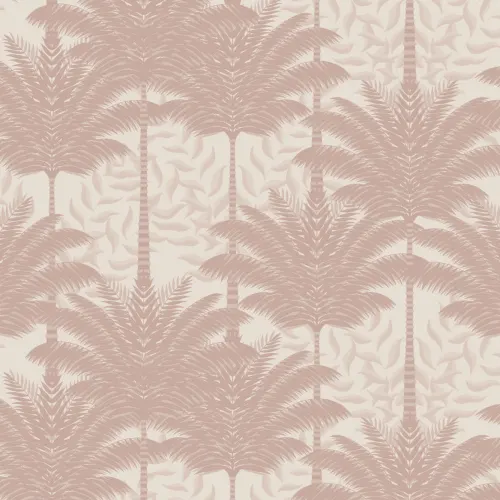 Rosa Art Deco Palmetrær Fototapet
