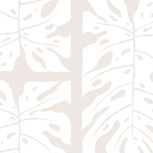 Beige Repeat Tiled Monstera Leaf Wallpaper Mural