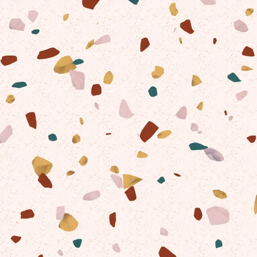 Neutral marmor sten terrazzo print tapet vægmaleri