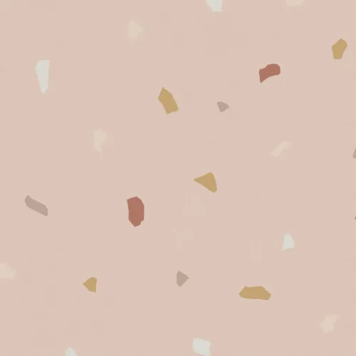 Pink and Neutral Minimal Terrazzo Repeat Pattern Wallpaper
