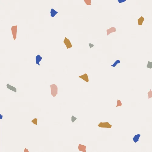 Papel de parede colorido Minimal Terrazzo Repeat Pattern